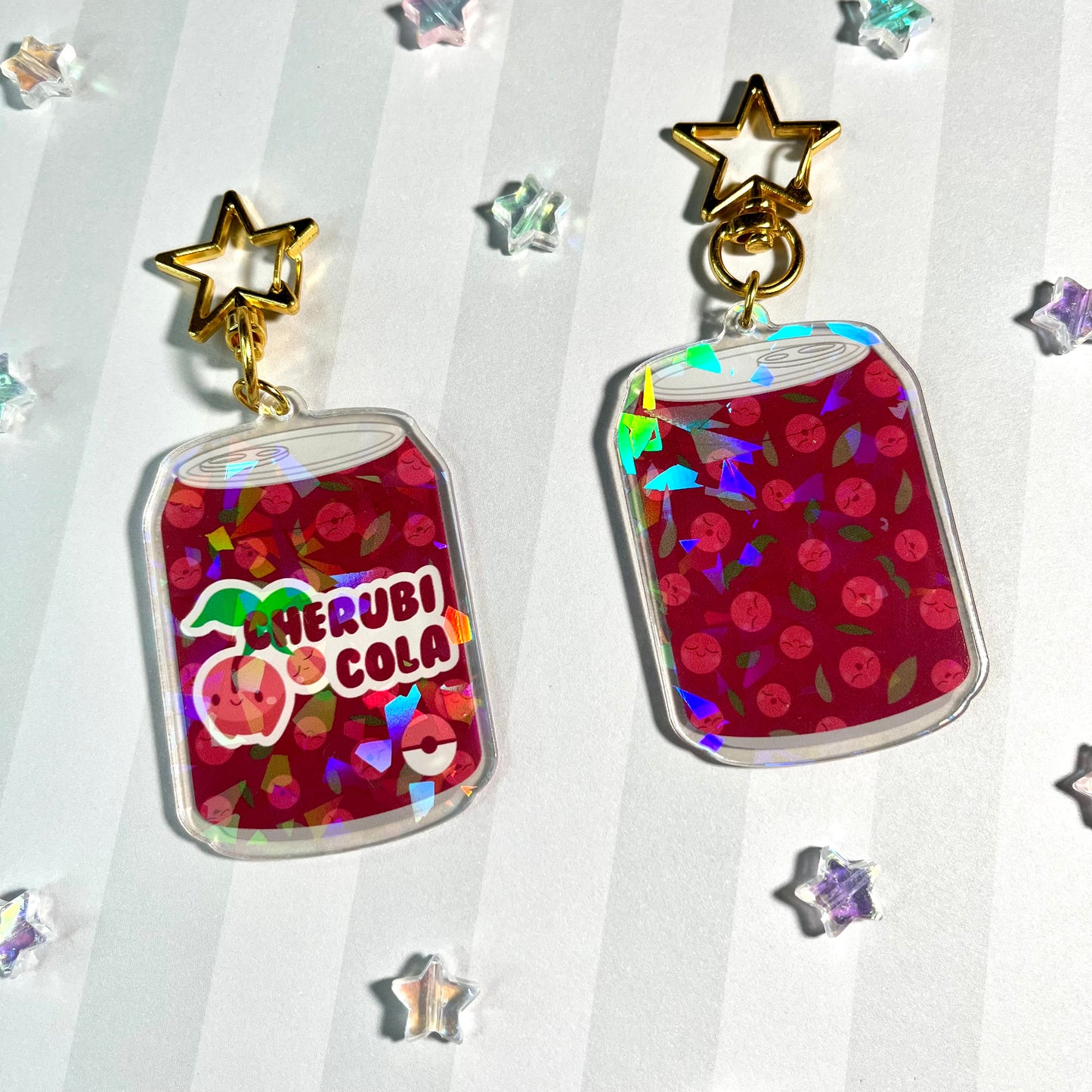 Poke Drink Double Sided Acrylic Keychain