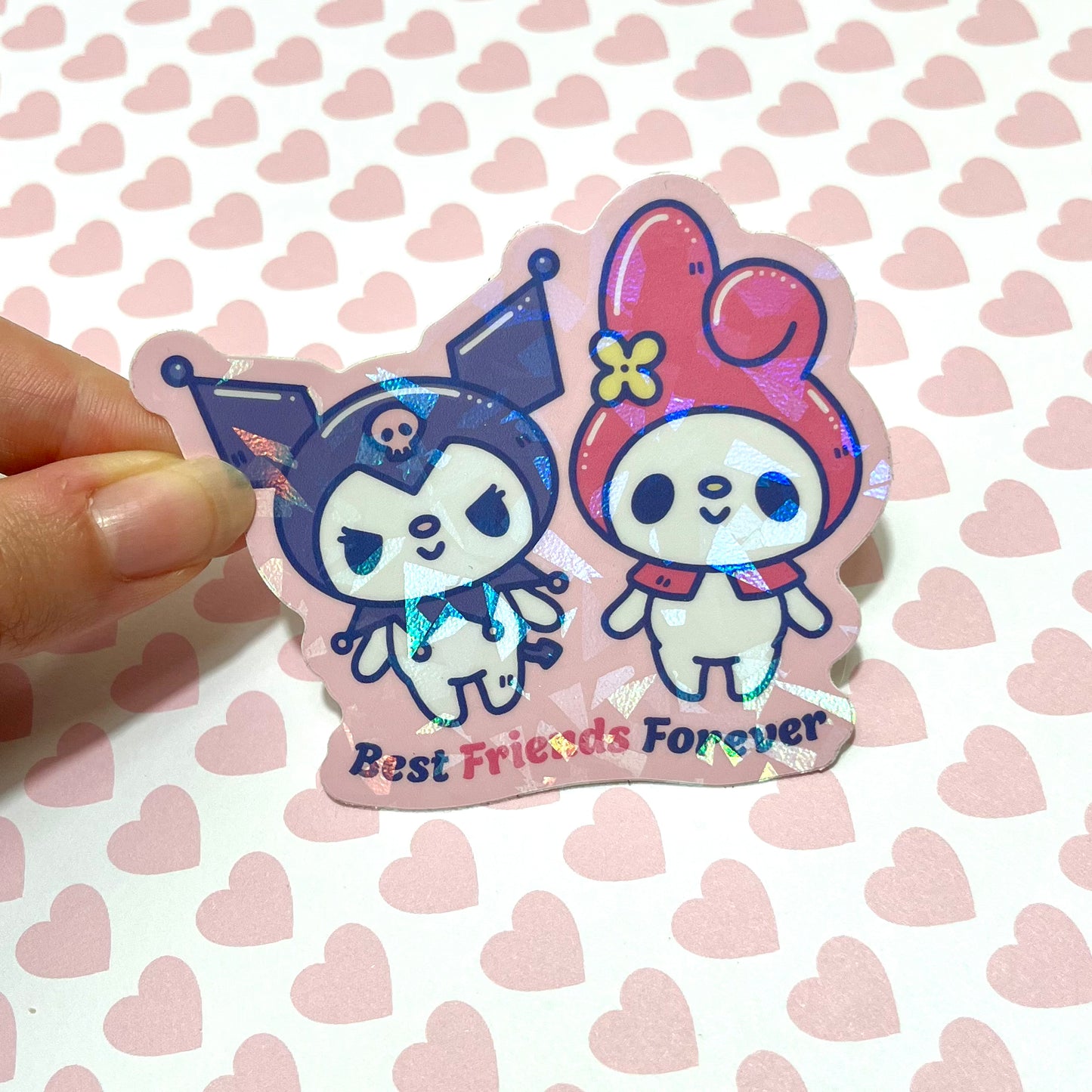 My Melo Kuromi BFF Sparkly Vinyl Sticker
