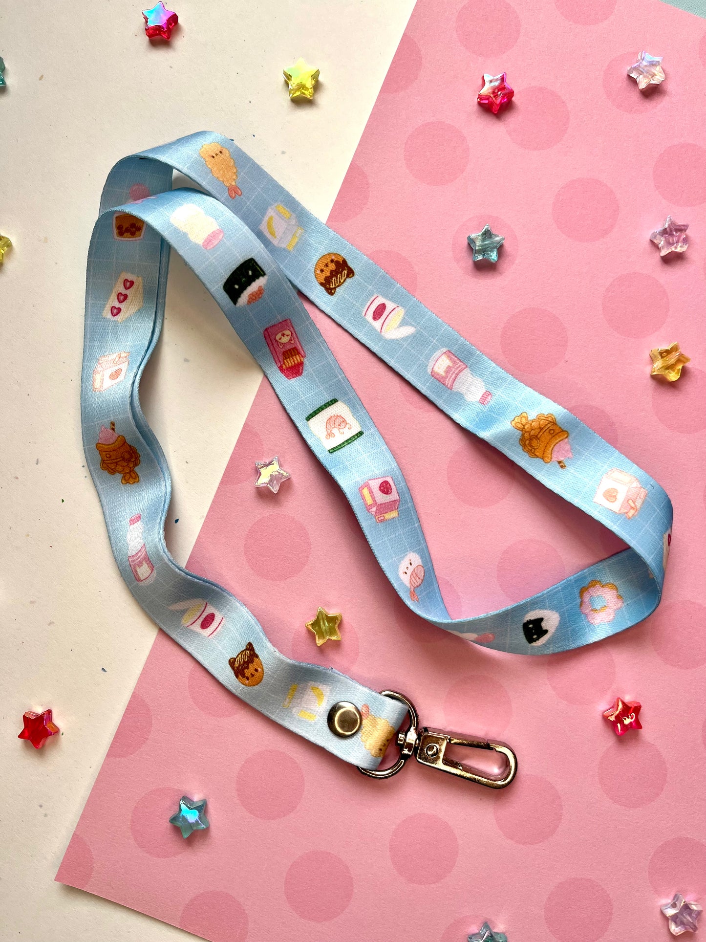Kawaii Snacks Lanyard