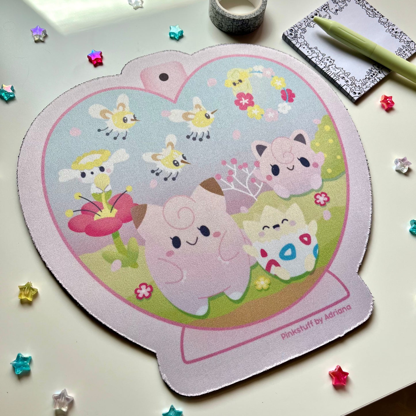 Poke Terrarium Shaped Mouse pads