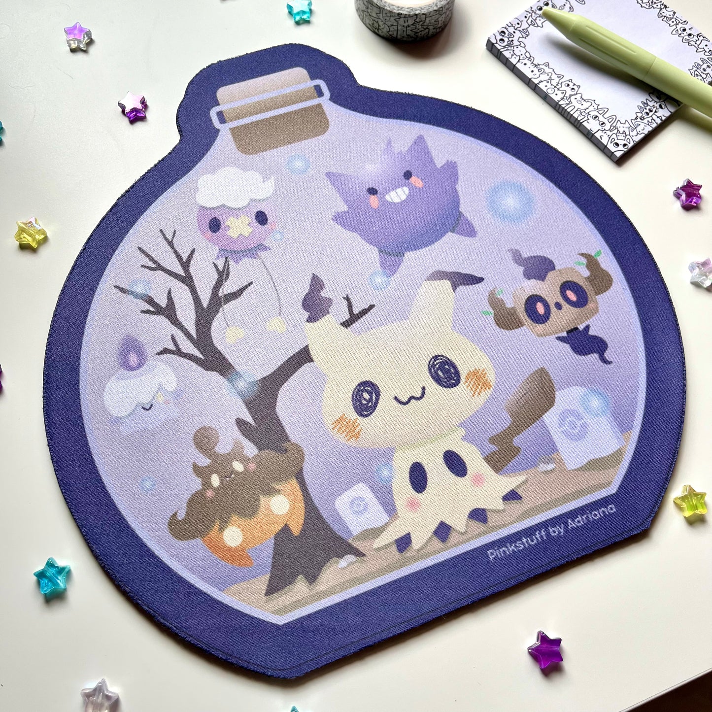Poke Terrarium Shaped Mouse pads