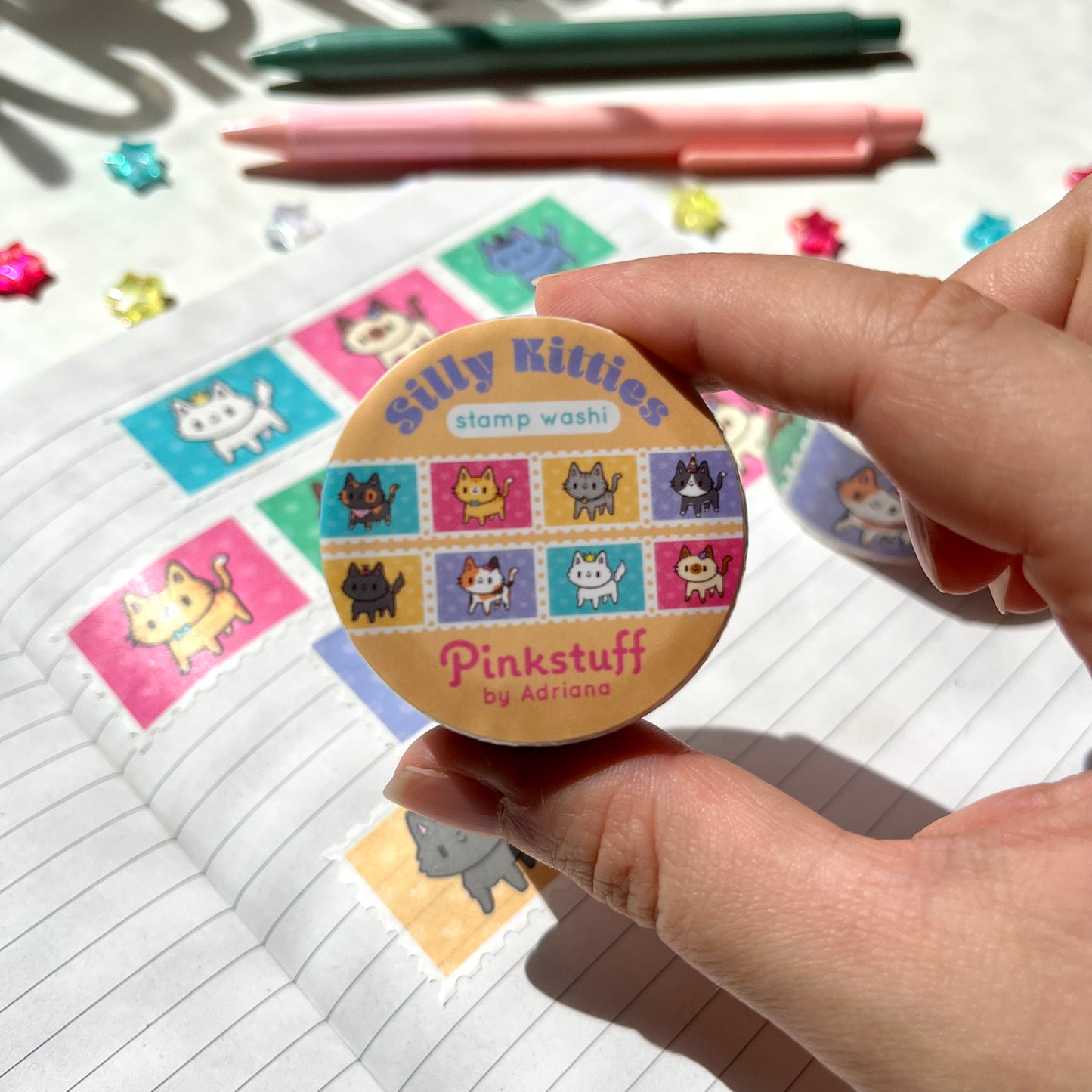 Silly Kitty Stamp Washi Tape
