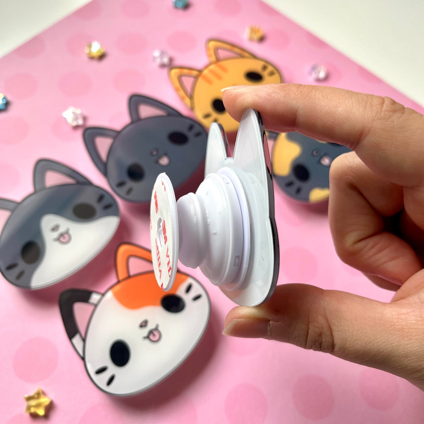 Silly Kitty Phone Grips
