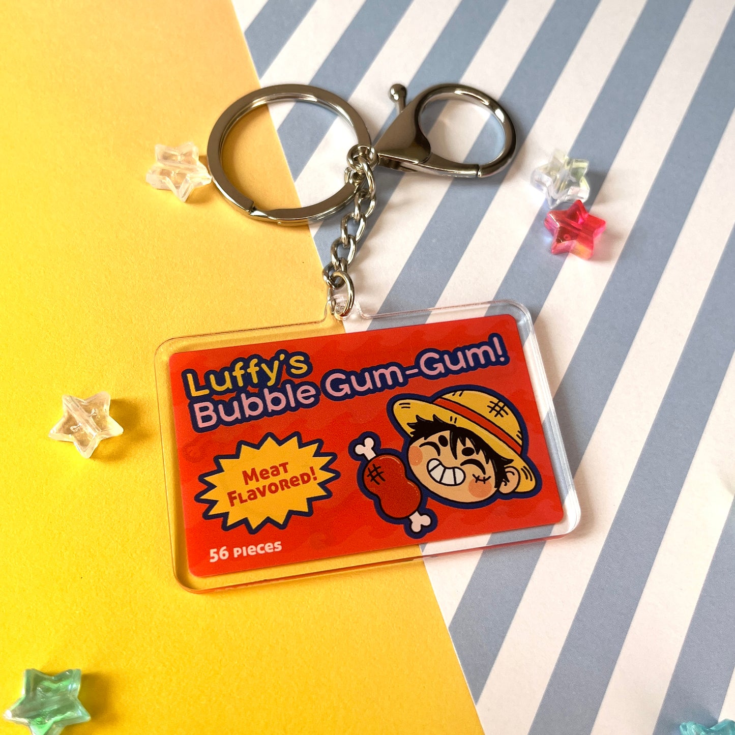 Straw Hat Snacks & Drinks Acrylic Keychain Collection