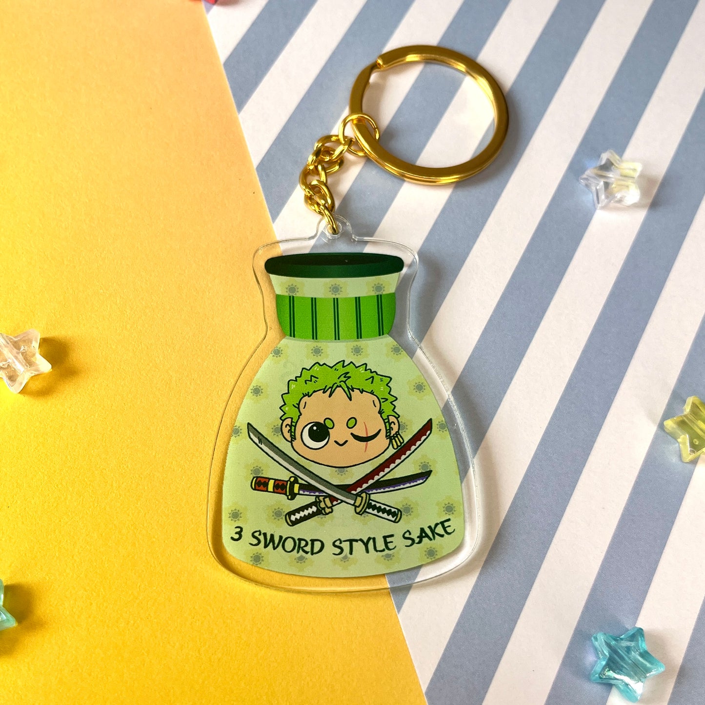 Straw Hat Snacks & Drinks Acrylic Keychain Collection