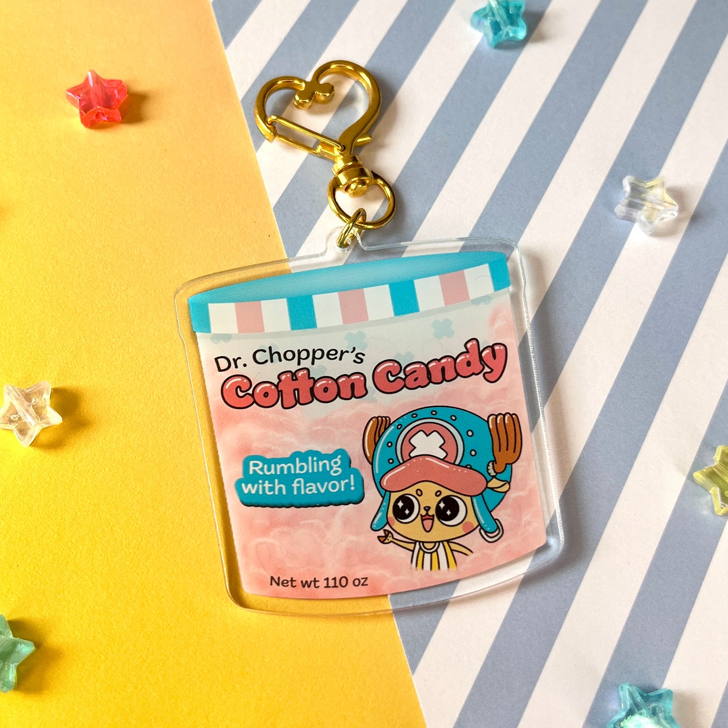 Straw Hat Snacks & Drinks Acrylic Keychain Collection