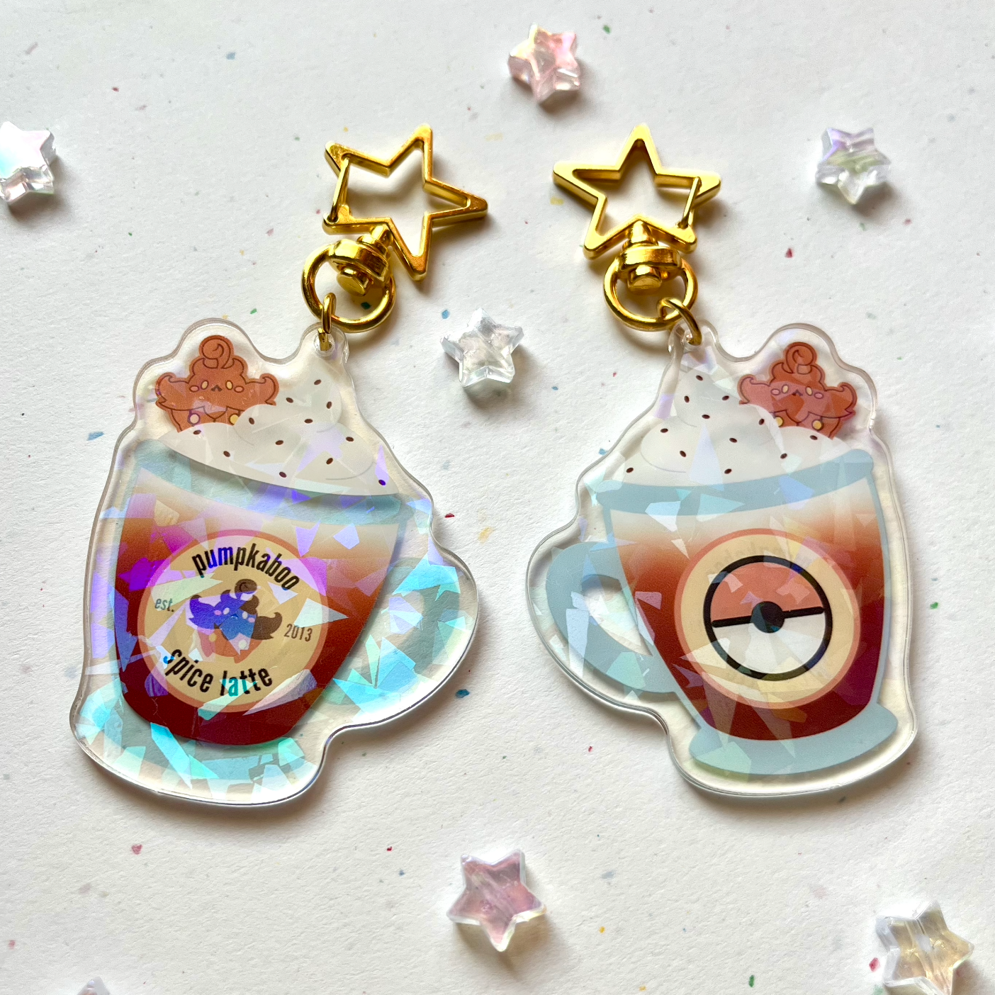 Poke Drink Double Sided Acrylic Keychain