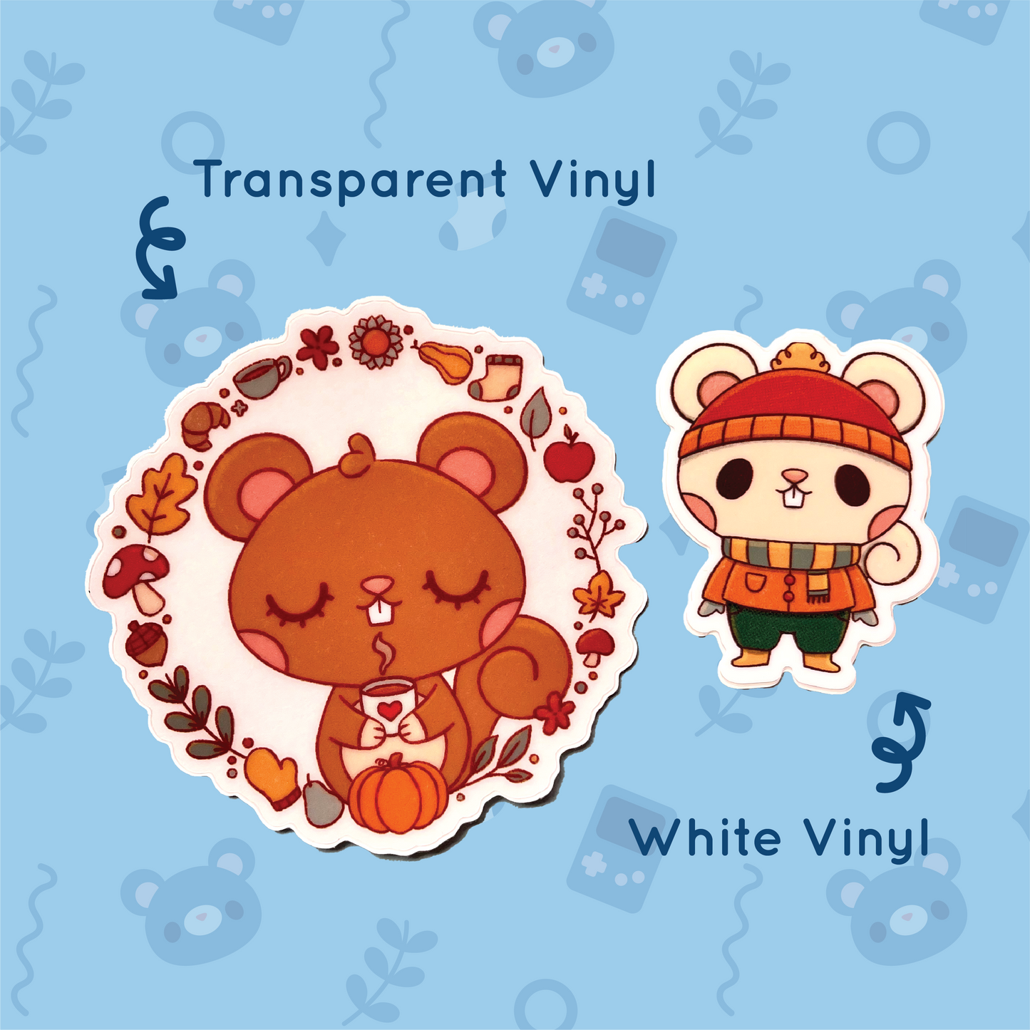 Cozy Fall Critters Sticker Set