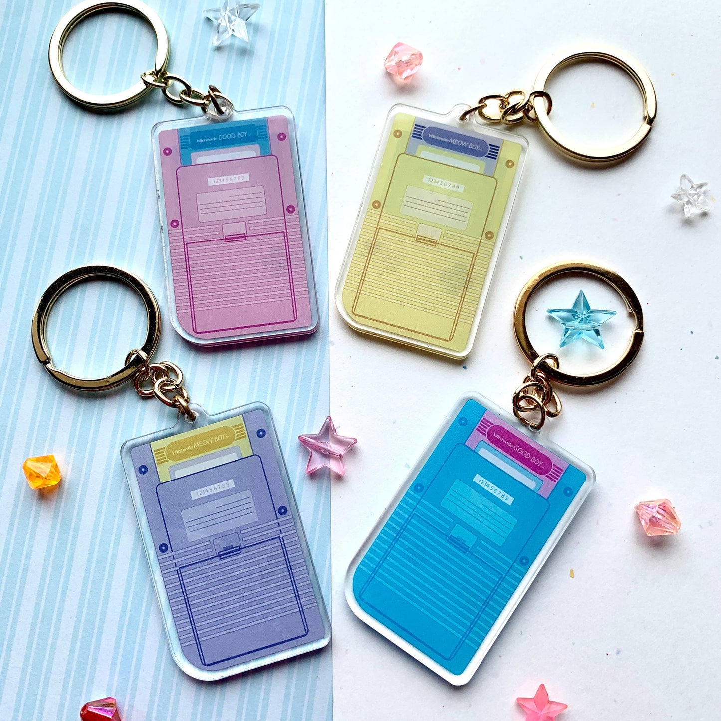 Wintendo Pet Videogame Acrylic Keychain