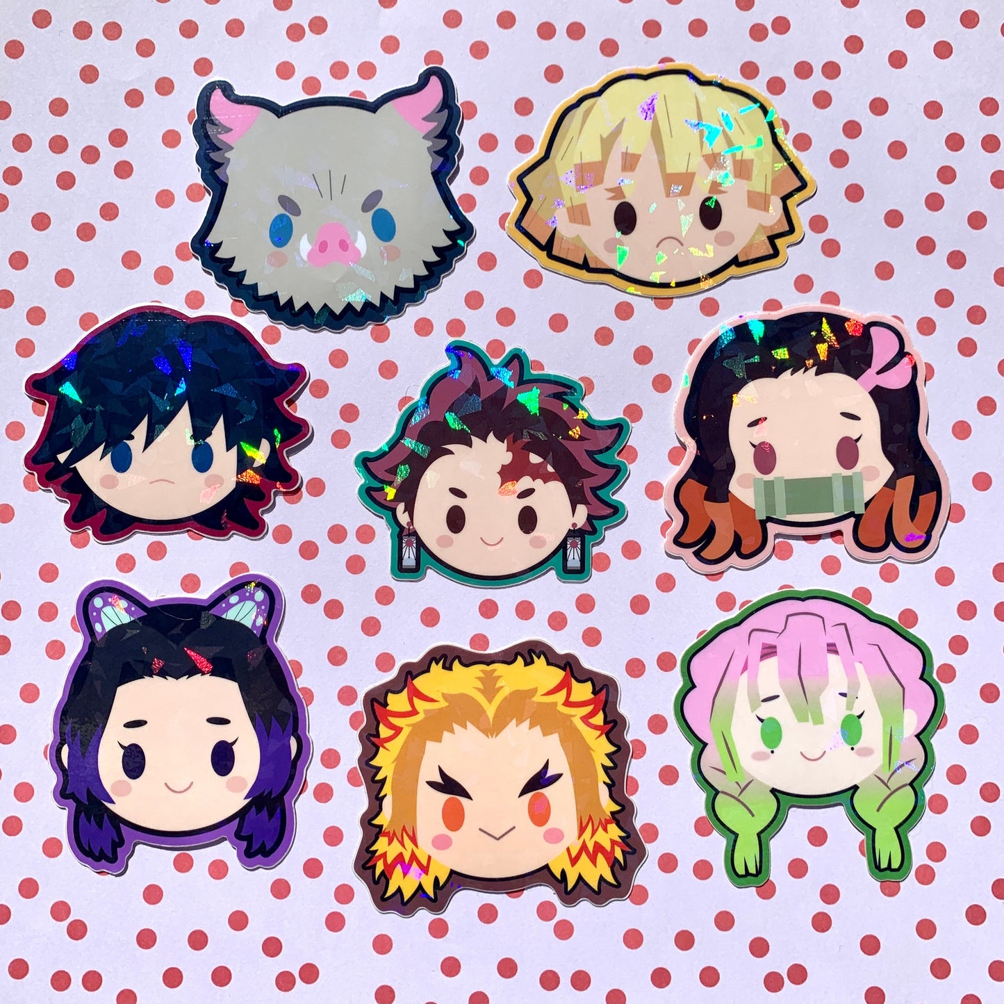 Demon Slaying Anime Stickers