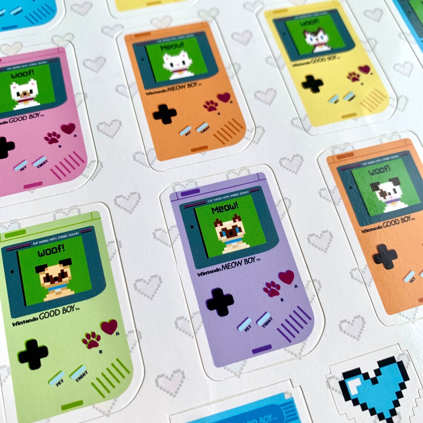 Wintendo Pets Vinyl Sticker Sheet