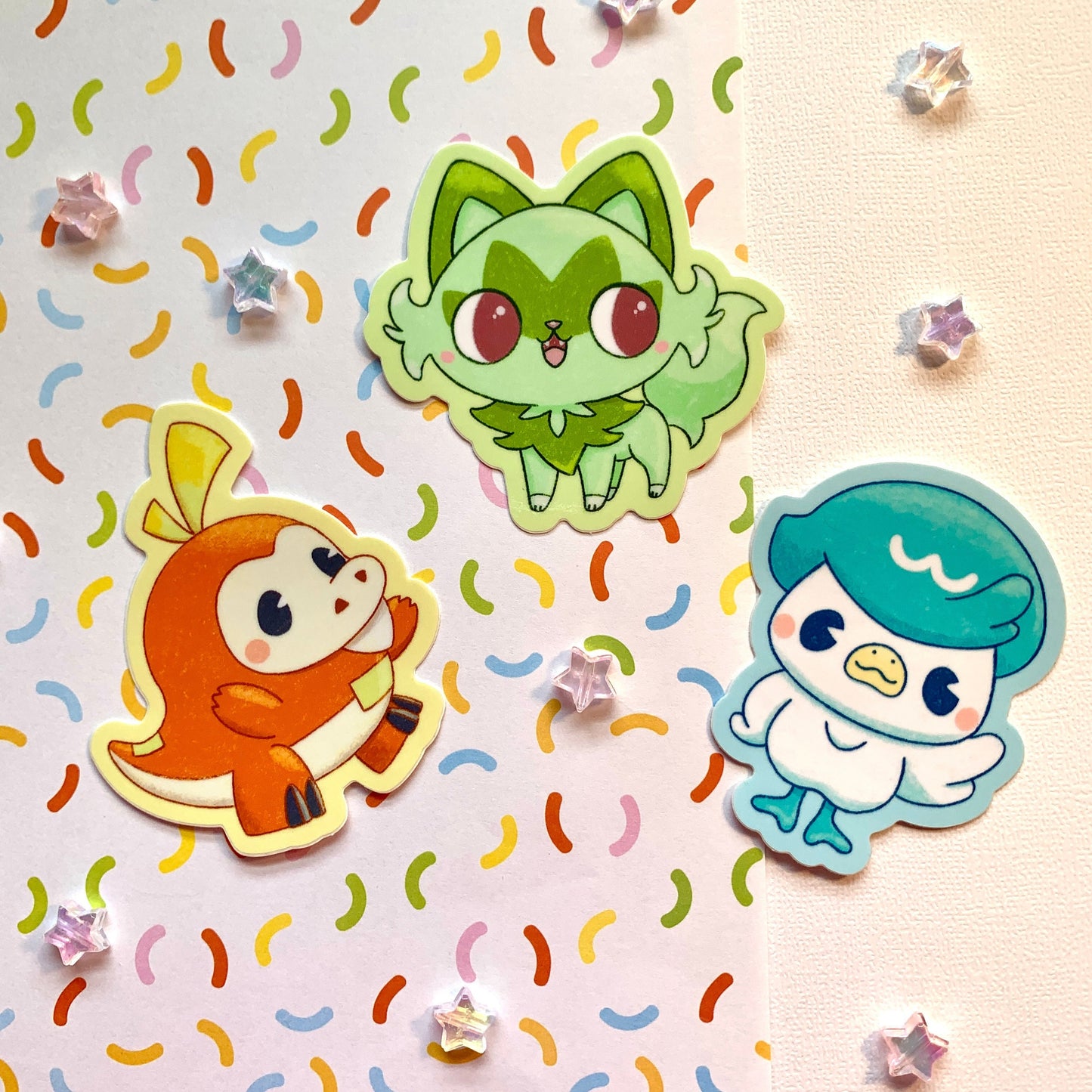 Poke Starters Vinyl Stickers