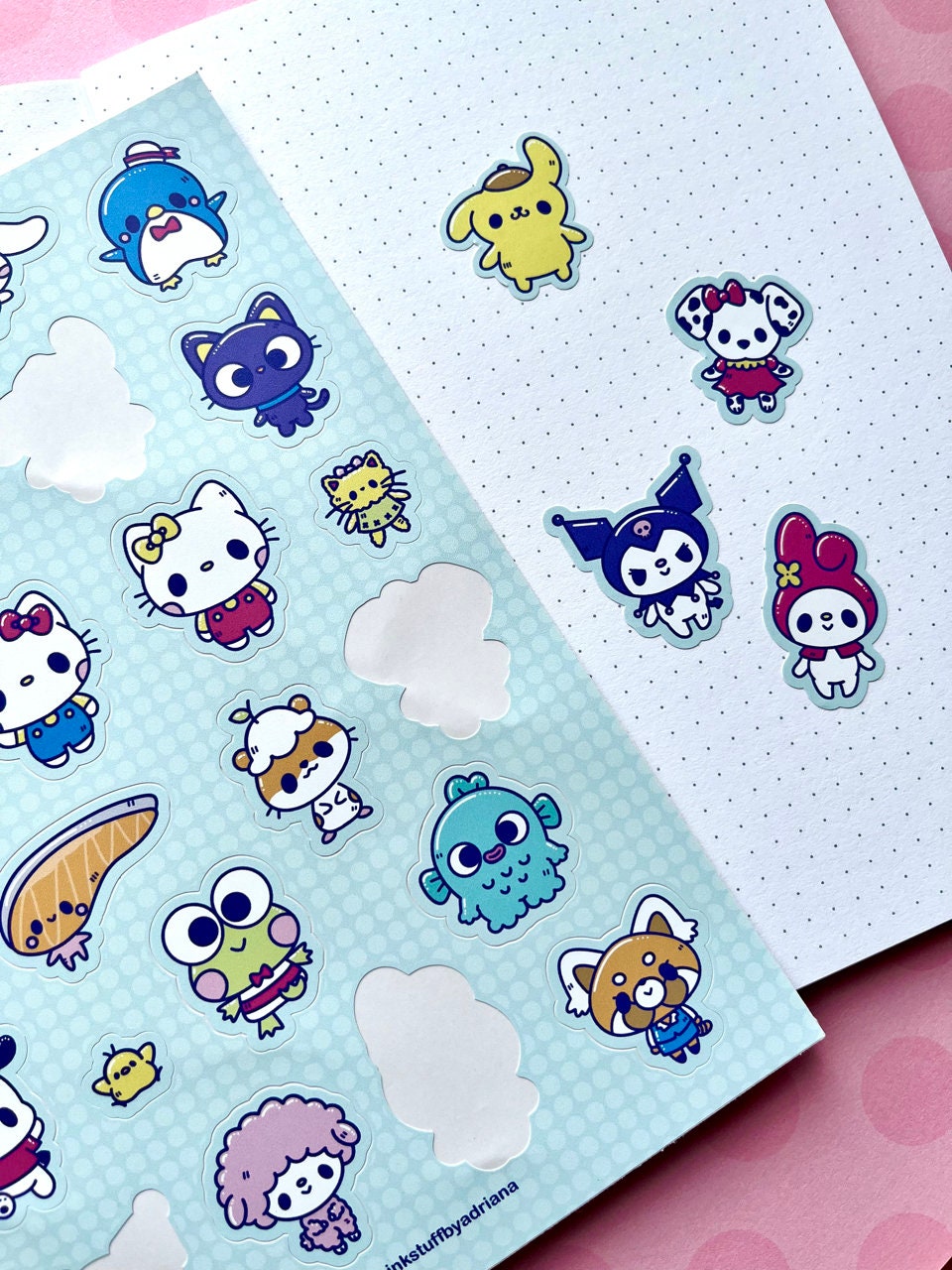 Kitty and Friends Vinyl Sticker Sheet