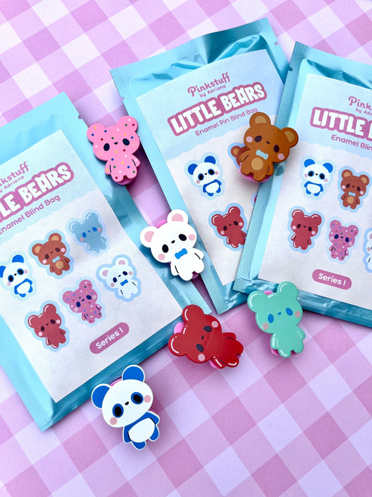 Little Bears Mystery Enamel Pin Set
