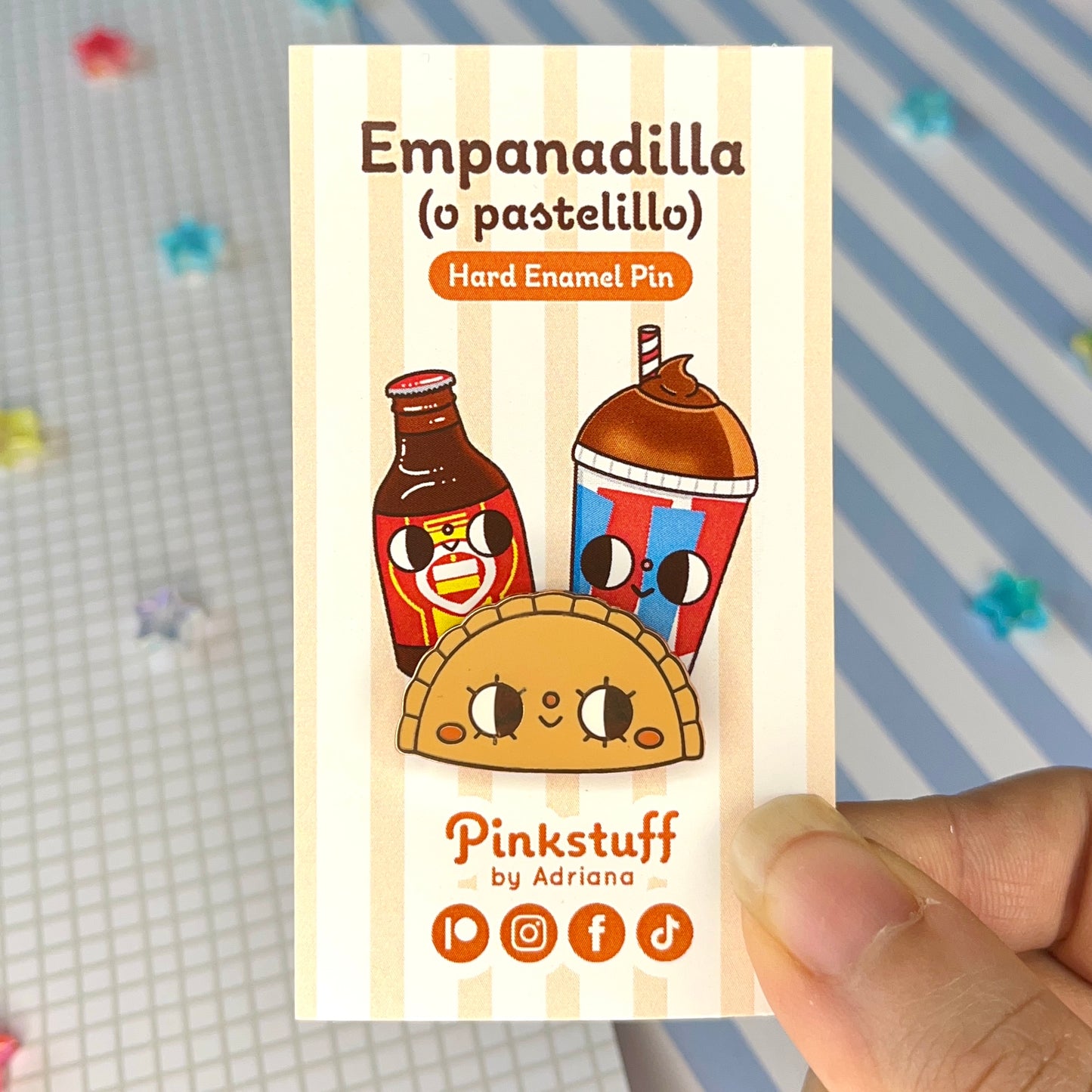 Empanadilla or Pastelillo Enamel Pin