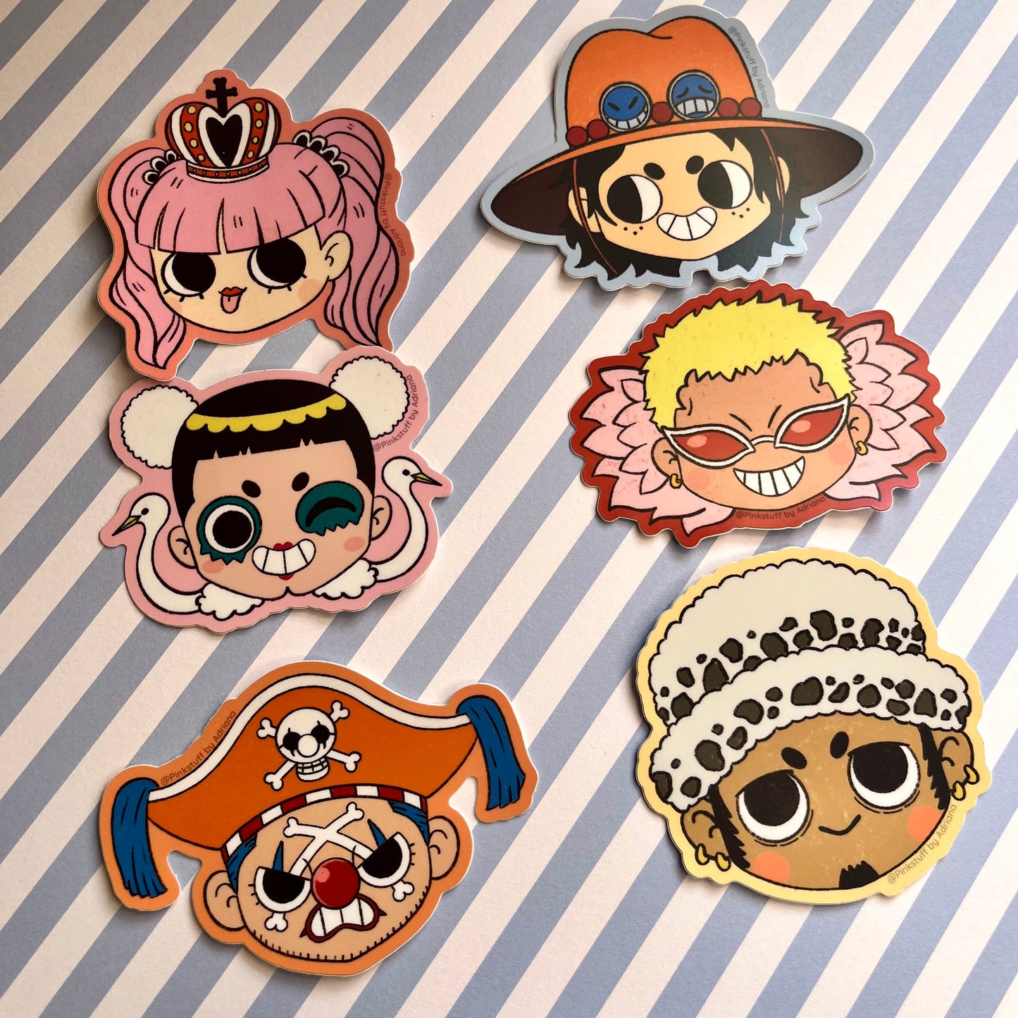 Straw Hat Pirates Friends and Foes Vinyl Stickers