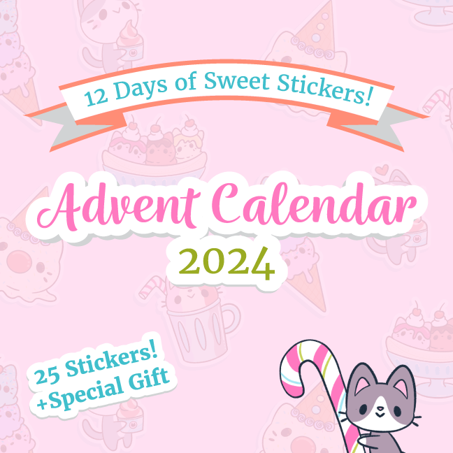 Sweet Kitties Sticker Advent Calendar