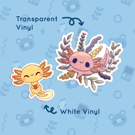 Lovely Axolotls Sticker Set