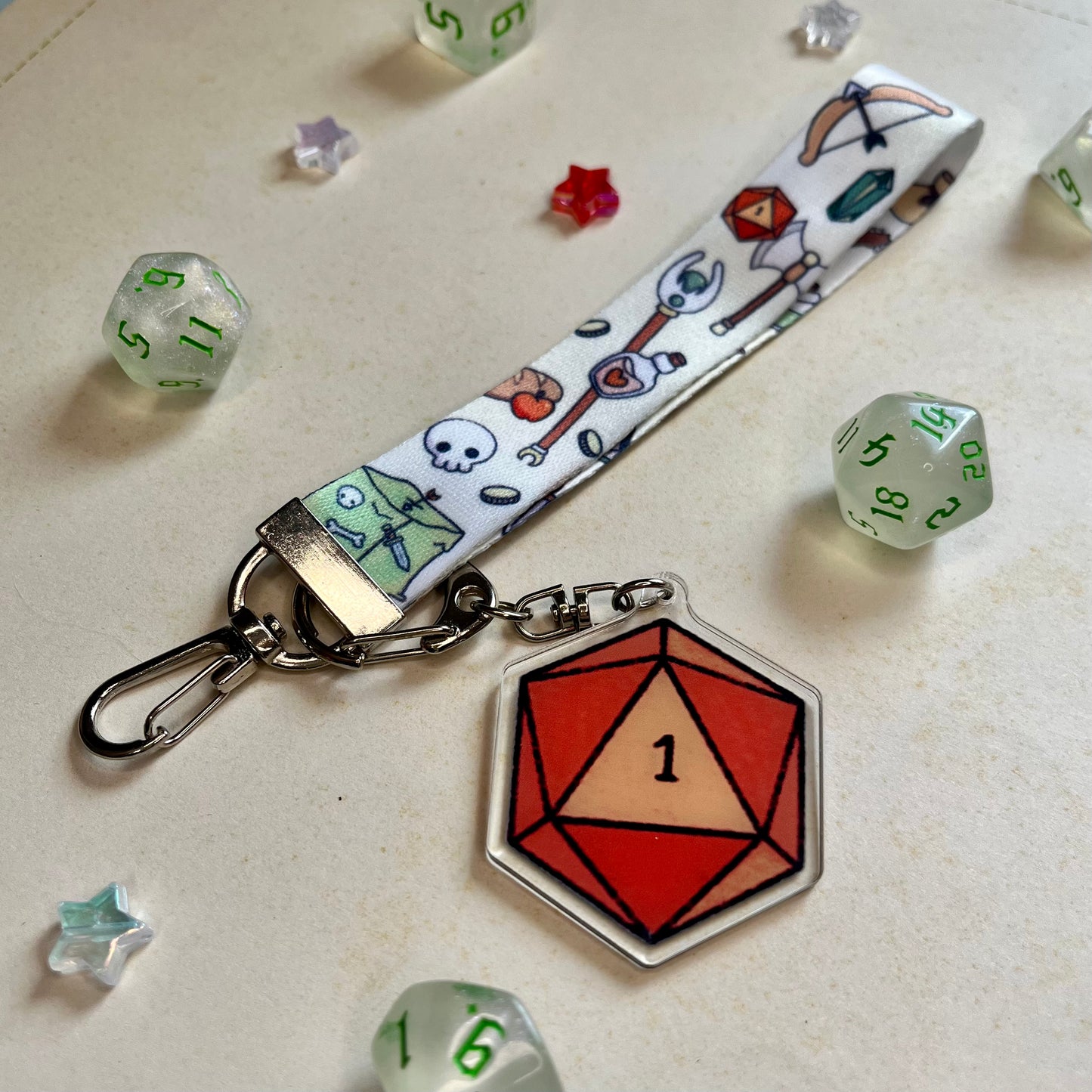 Fantasy RPG Lanyard Keychain