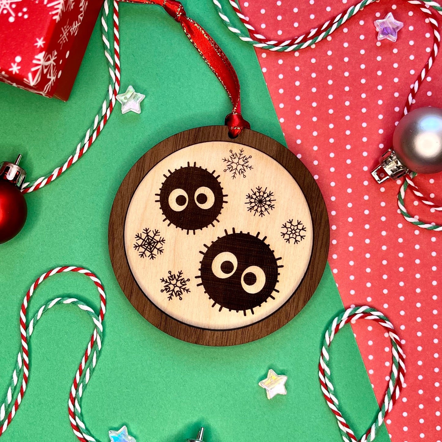 Soot Sprite Wood Ornament