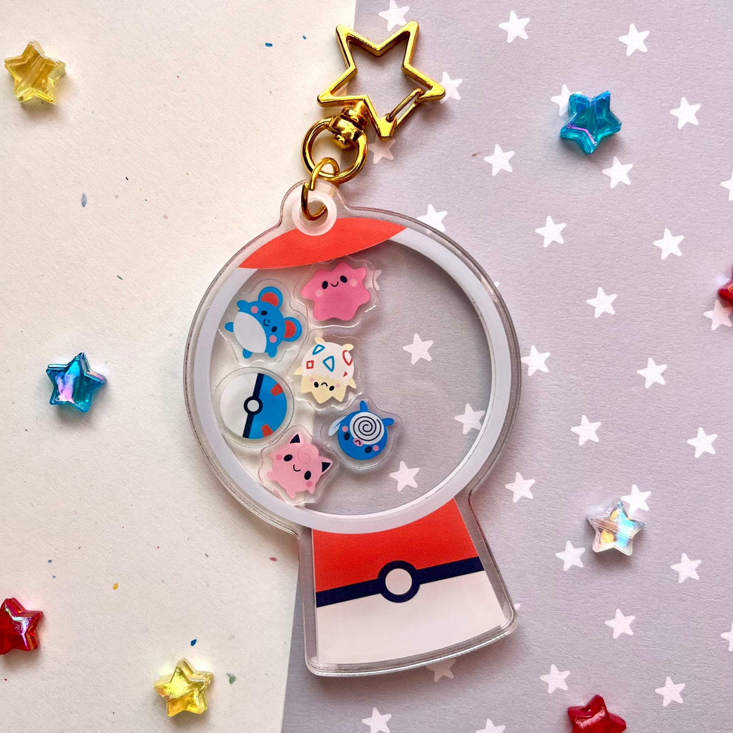 Poke Shaker Keychain