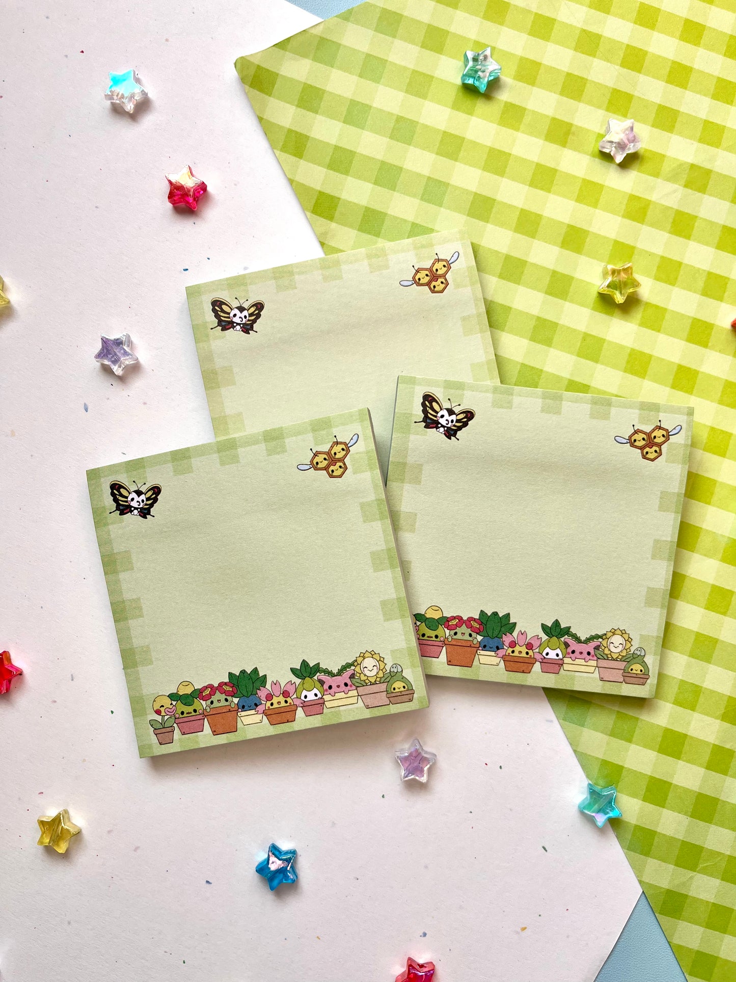 Poke Garden Sticky Notepad