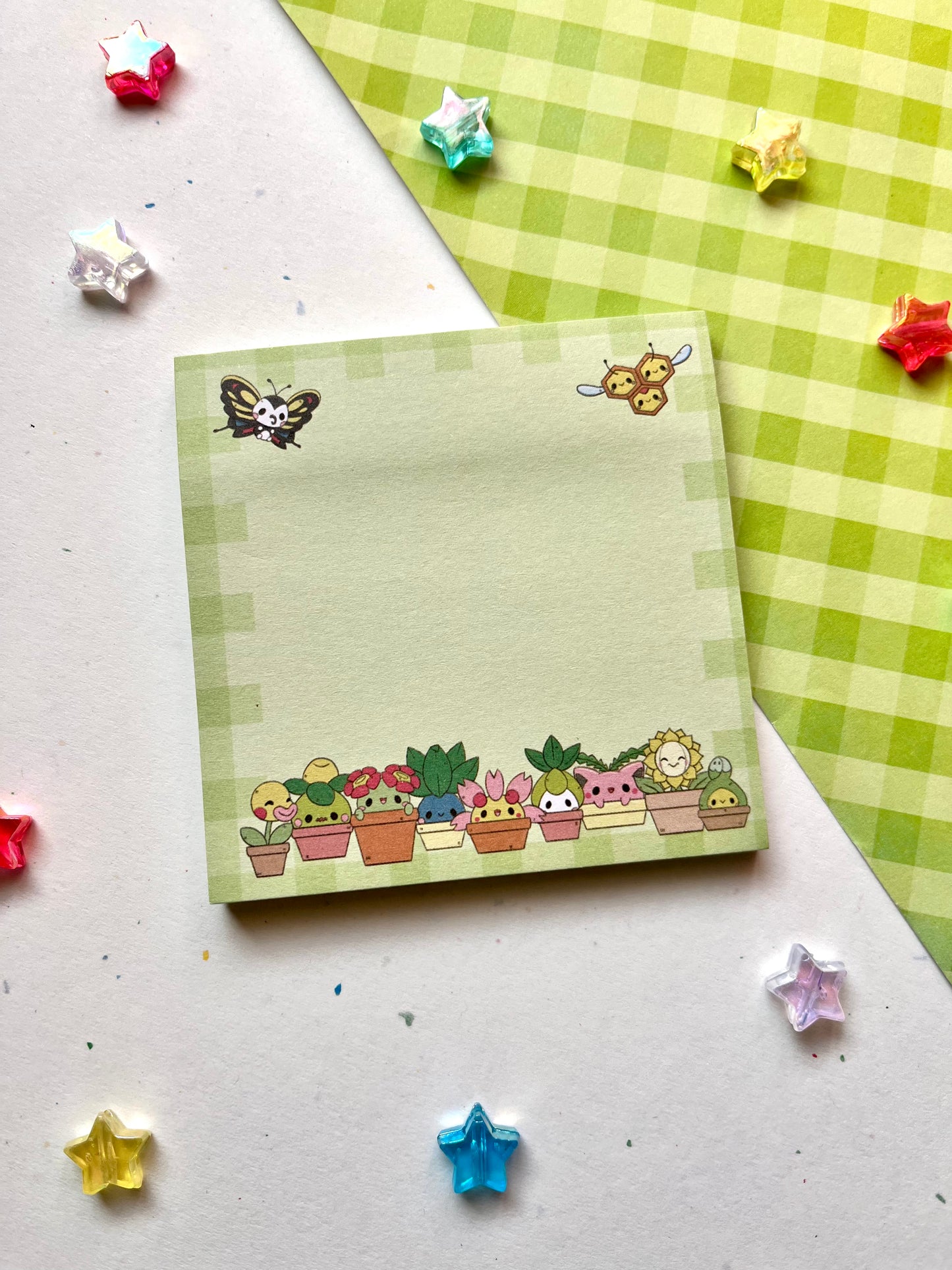 Poke Garden Sticky Notepad