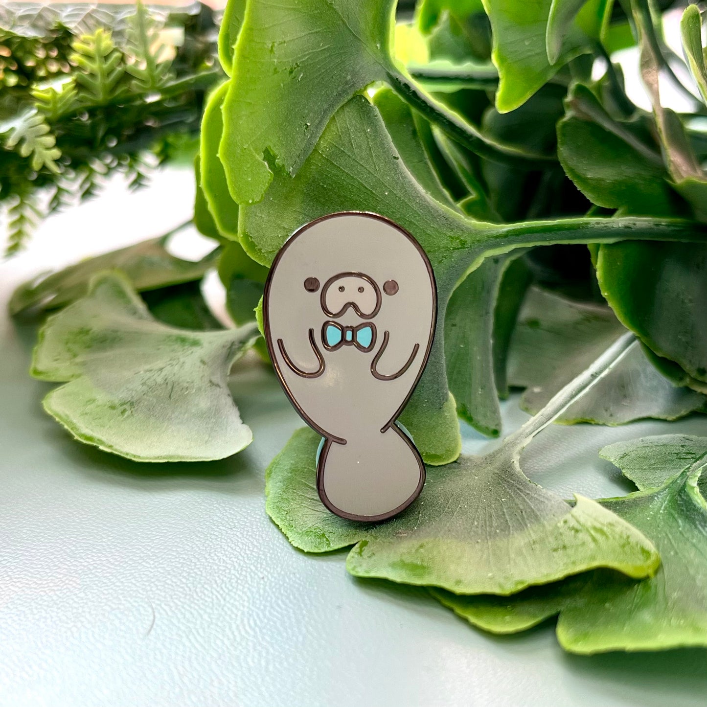 Sir Manatee Enamel Pin