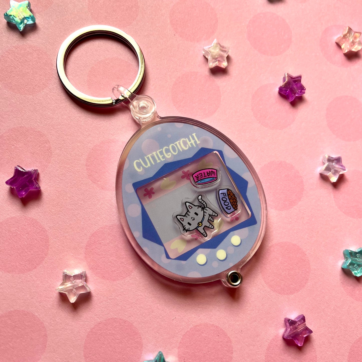 Cutiegotchi Openable Shaker Keychain