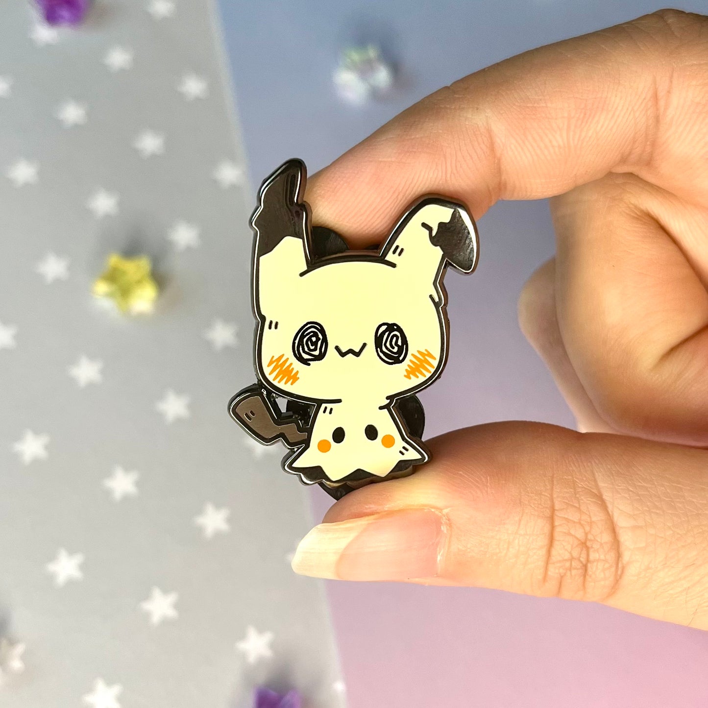 Mimi Ghost Poke Enamel Pin