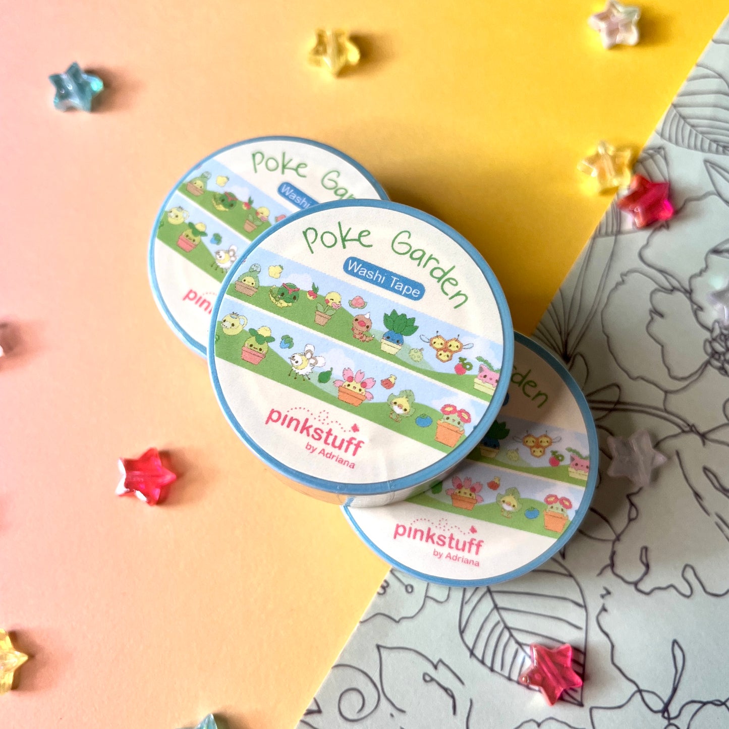 Poke Garden Washi Tape