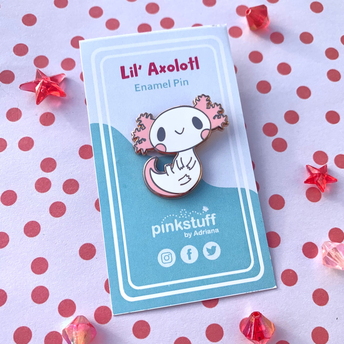 Cute Axolotl Enamel Pin Collection