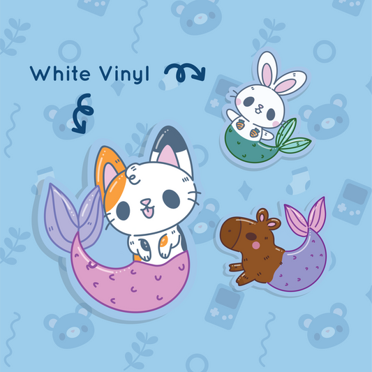 Animal Mermaid Sticker Set