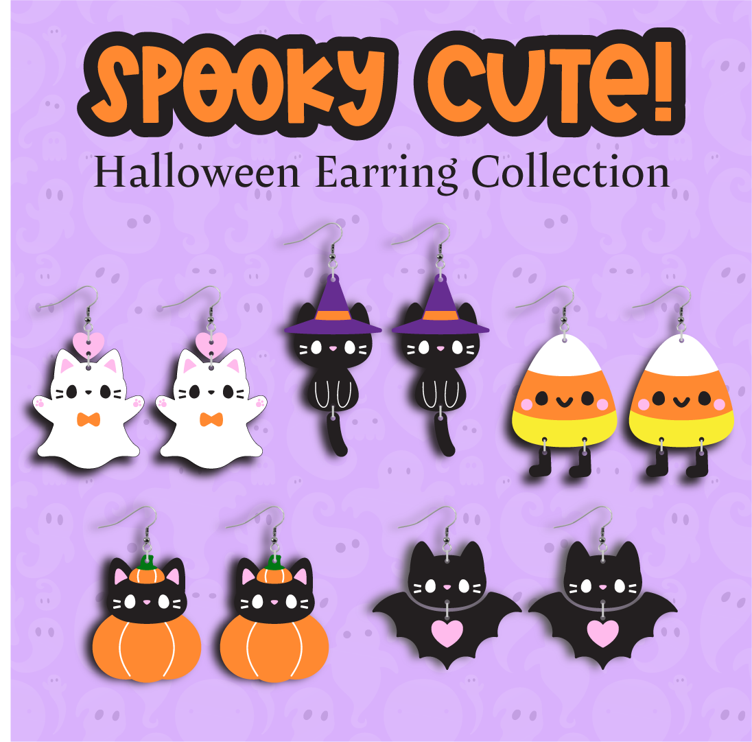 Preorder: Spooky Cute Halloween Earring Collection