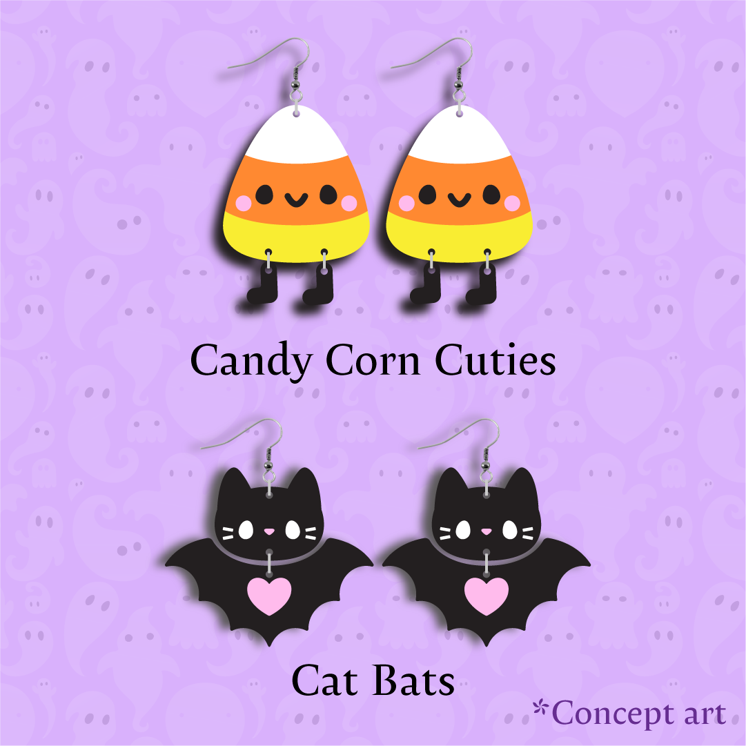 Preorder: Spooky Cute Halloween Earring Collection