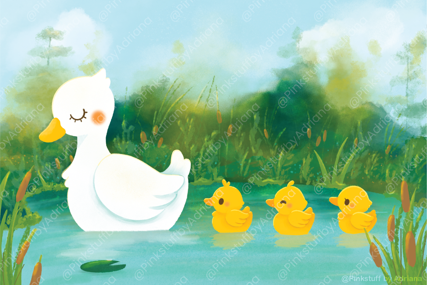 La Mama de los Patitos Mini Print