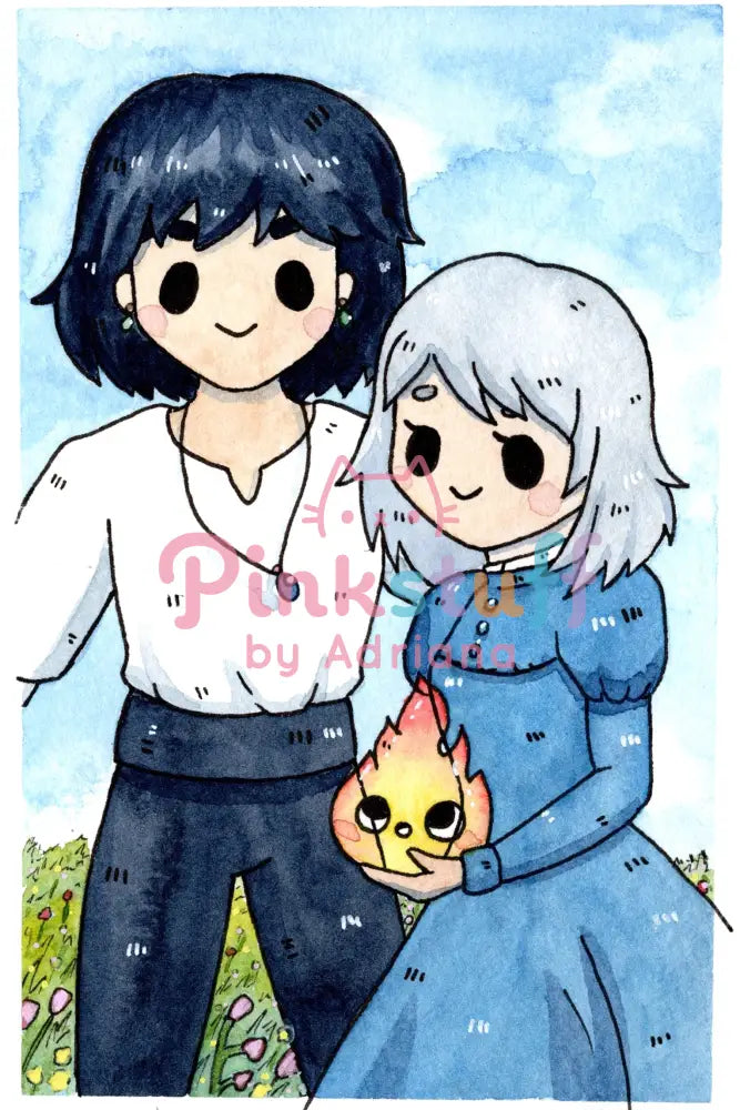 Sophie And Howl Mini Print