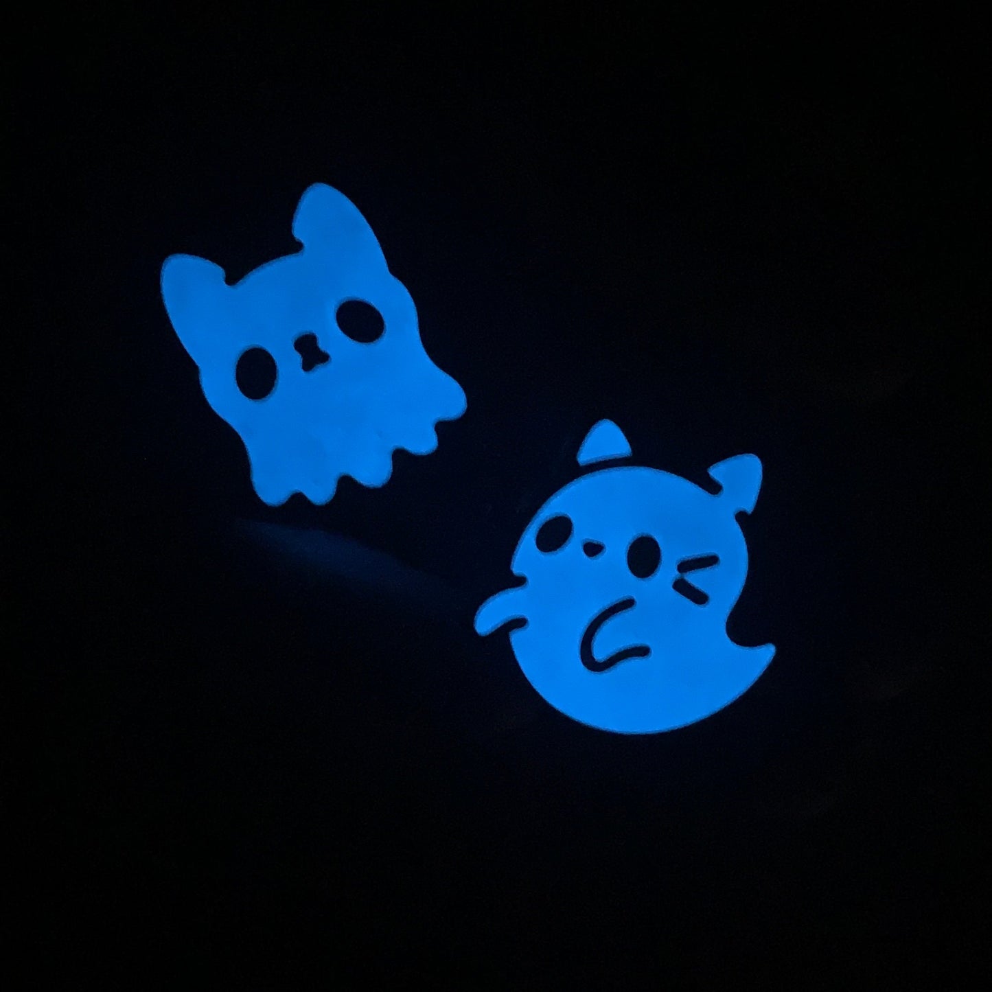 Ghost Kitty Glow in the Dark Enamel Pin