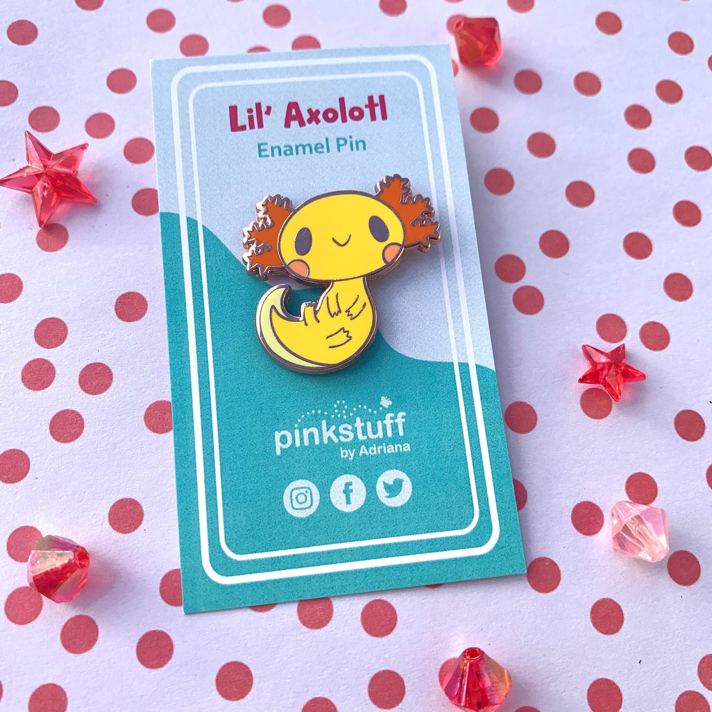 Cute Axolotl Enamel Pin Collection