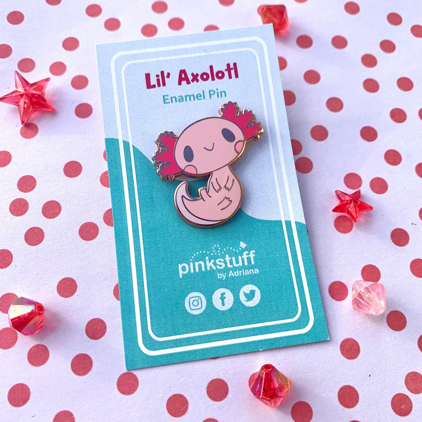 Cute Axolotl Enamel Pin Collection