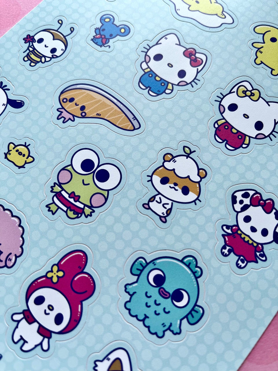 Kitty and Friends Vinyl Sticker Sheet